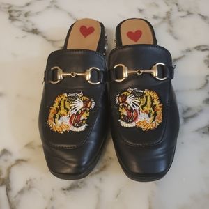 Leather Lion Loafer Mule size 40